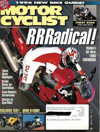 MOTORCYCLIST 1996 FEB -*